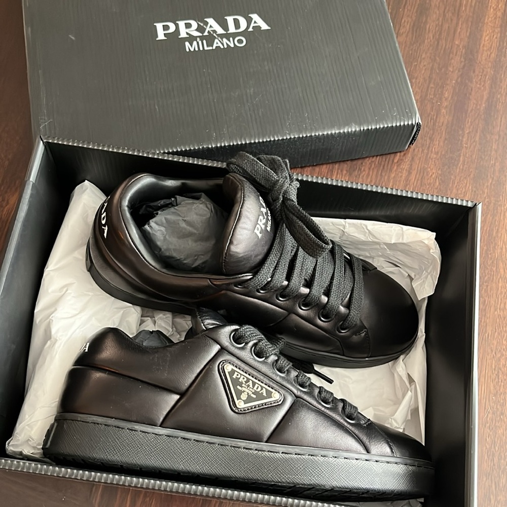 PRADA Nappa Soft leather sneakers - Picture 1 of 14